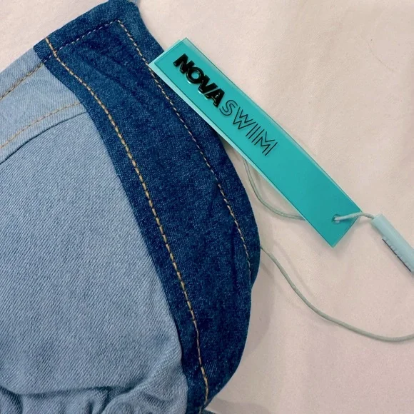NWT ✨ Fashion Nova denim bikini set - Picture 9 of 10